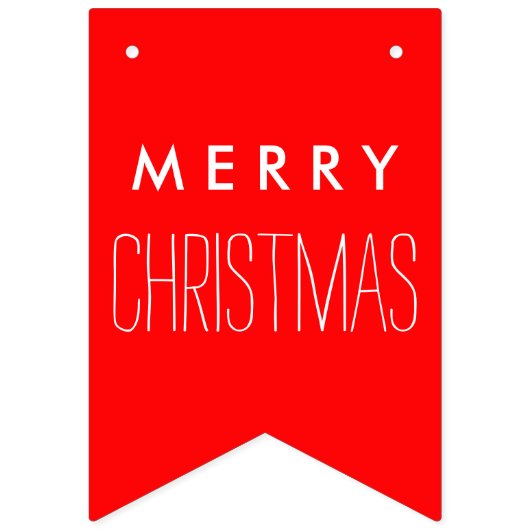 Einfach Farben & Text: NUR KLEINE CHRISTMAS Wimpelkette (Zweite Fahne)