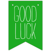 Einfach Farben und Text: VIEL GLÜCK Wimpelkette (Zweite Fahne)