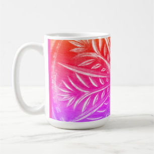 Einfach farbenfrohe Gemusterte Kaffee-Tasse Kaffeetasse