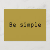 Einfach Feiertagspostkarte (Vorderseite)