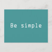 Einfach Feiertagspostkarte (Vorderseite)