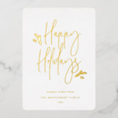 Einfach festes Skript Folien Feiertagskarte (Vorderseite)