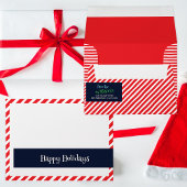 Einfach festlicher Spaß! Dark Blue Candy Cane Stri