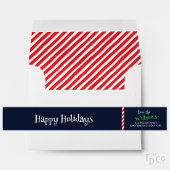 Einfach festlicher Spaß! Dark Blue Candy Cane Stri