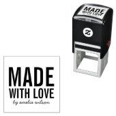 Einfach fett personalisieren mit Name aus Liebe Permastempel (Beispiel)