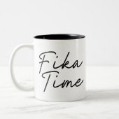 Einfach Fika Time Zweifarbige Tasse (Links)