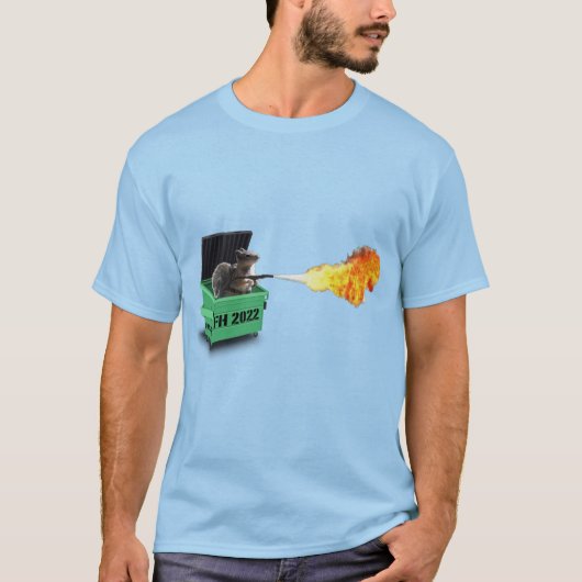 Einfach Firecracker Dumpster Fire Color T-Shirt (Vorderseite)