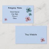 Einfach flachende Schmetterlinge Visitenkarte (Vorne/Hinten)