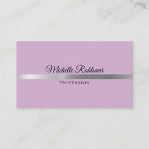 Einfach Flieder Fizz Violett Metallic Visitenkarte