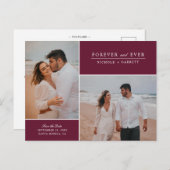 Einfach Forever Zwei Foto| Berg Ankündigungspostkarte (Vorne/Hinten)