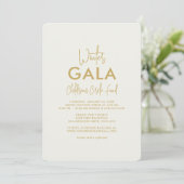Einfach formuliert Gala Einladung (Stehend Vorderseite)