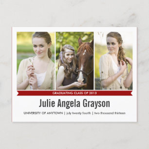 Einfach Foto-Abschluss-Postkarte des Genie-4 Einladungspostkarte