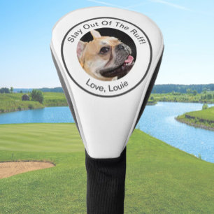 Einfach Foto Golfergeschenk witzig Weiß Golf Headcover