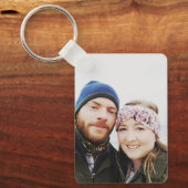 Einfach Foto hinzufügen Schlüsselanhänger (Vorderseite)