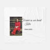 Einfach Foto-Memorysatz hinzufügen Fleecedecke (Vorderseite (Horizontal))