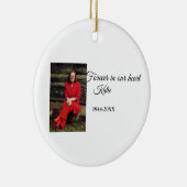 Einfach Foto-Memorysatz hinzufügen Keramik Ornament (Rechts)