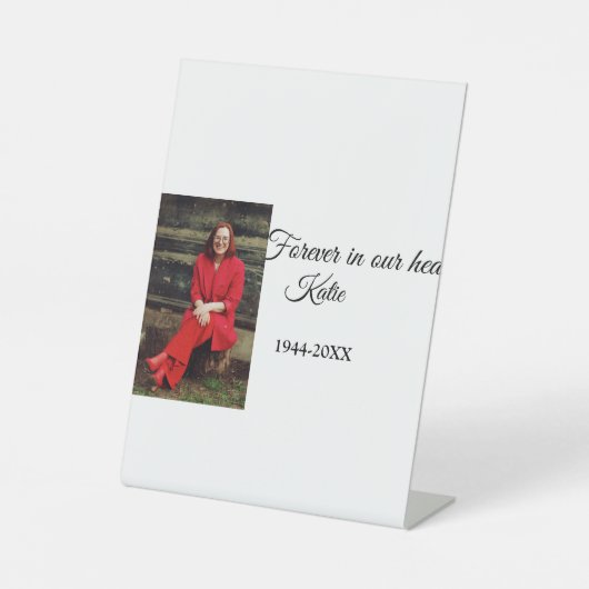 Einfach Foto-Memorysatz hinzufügen Sockelschild (Vorderseite)