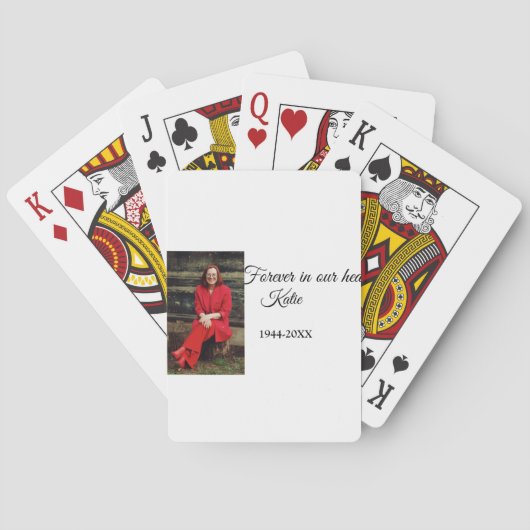 Einfach Foto-Memorysatz hinzufügen Spielkarten (Rückseite)