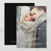 Einfach Foto speichern Sie die Datumskarten Save The Date (Vorne/Hinten)