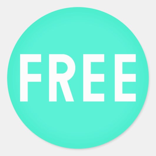 Einfach FREE Emoji Runder Aufkleber (Vorderseite)