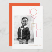 Einfach Freudenfotokarte Einladung (Vorne/Hinten)