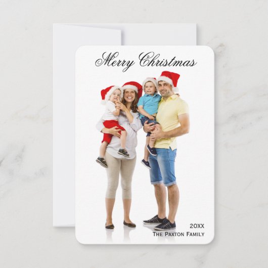 Einfach Frohe Weihnachten - 3x5 Fotokarte Einladung (Vorderseite)