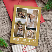 Einfach frohe Weihnachten 4 Foto Collage | GOLD