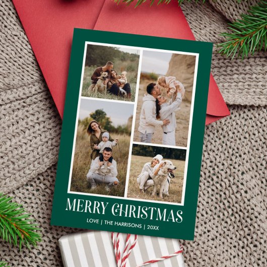 Einfach frohe Weihnachten 4 Foto Collage | GREEN