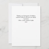 Einfach frohe Weihnachten 4 Foto Collage | PLUM (Rückseite)