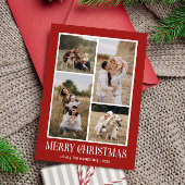 Einfach frohe Weihnachten 4 Foto Collage | ROT