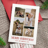 Einfach frohe Weihnachten 4 Foto Collage | ROT