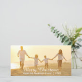 Einfach frohe Weihnachten - Fotokarte (Stehend Vorderseite)