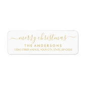 Einfach frohe Weihnachten Gold Moderne Script Holi (Vorne)