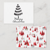 Einfach frohe Weihnachten Mitteilungskarte (Vorne/Hinten)