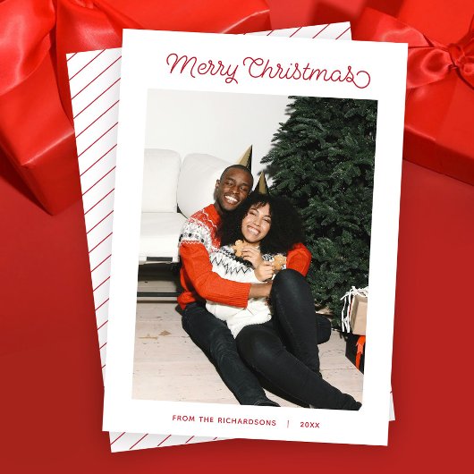 Einfach frohe Weihnachten Modernes Script Foto