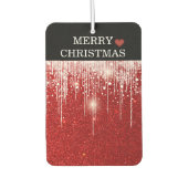 Einfach frohe Weihnachten Rot Autolufterfrischer (Vorderseite)
