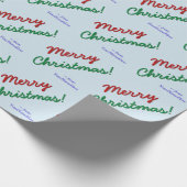 Einfach "Frohe Weihnachten!" Schleifpapier Geschenkpapier (Ecke)