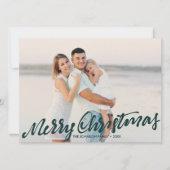 Einfach frohe Weihnachten Volles Foto | Hunter Gre Karte (Vorderseite)