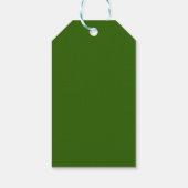 Einfach frohe Weihnachtsbaum Grüner Urlaub Geschenkanhänger (Rückseite)
