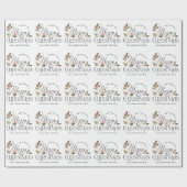 Einfach frohe Weihnachtsfeiertage Geschenkpapier (Flach)