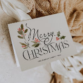 Einfach frohe Weihnachtskarte Dankeskarte