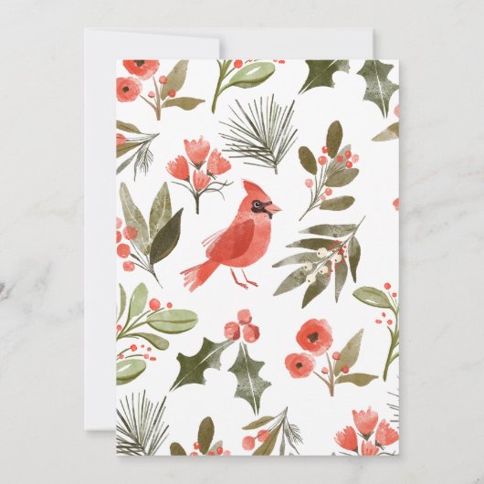 Einfach frohe Weihnachtskarte Einladung (Rückseite)