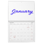 Einfach fröhlicher, farbenfroher Kalender (Jan 2027)