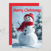 Einfach Frosty The Snowman Weihnachten bezaubert (Vorne/Hinten)