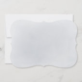 Einfach funkelblauer Glitzer vielen Dank Einladung (Rückseite)