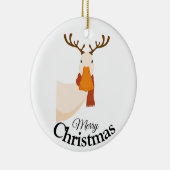 Einfach Funny Cartoon Frohe Weihnachtsduck Keramik Ornament (Rechts)