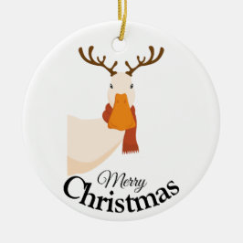 Einfach Funny Cartoon Frohe Weihnachtsduck Keramik Ornament