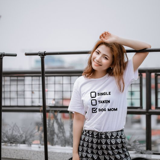 Einfach Funny Checkbox Single, genommen, Hundemutt T-Shirt