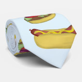 Einfach Funny Hamburger und Hot Hunde Humor Krawatte (Gerollt)