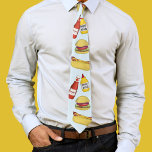 Einfach Funny Hamburger und Hot Hunde Humor Krawatte<br><div class="desc">Dieses Design zeigt einfache lustige Spaß-Essen Männer für ihn GRILLEN modern minimalistisch,  Koch kochen Grillkoch lustige whimsical,  Hamburger Hotdog Ketschup Senf,  minimale whimsical Food-Party,  einzigartige coole Feinschmecker-Illustration,  saubere einfache Design Stil,  Aquarell-Kunstwerk,  Papa-Mann Großvater,  einzigartige Geschenkideen für Männer</div>